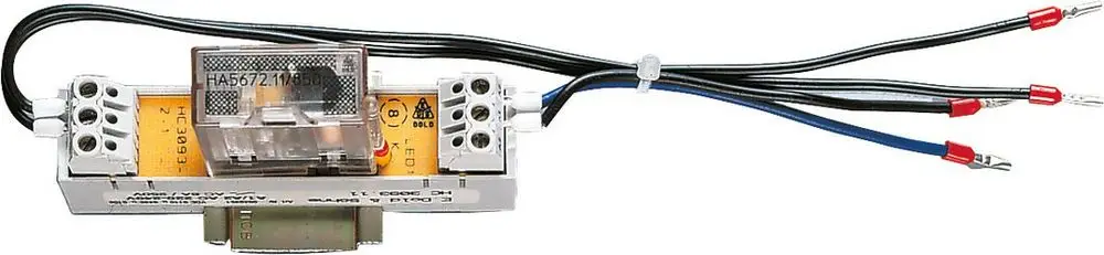 BOSCH MVA1, ein elektrischer Bauteil mit sichtbar integrierter Relais-Einheit und mehreren Anschlussklemmen für die Verbindung elektrischer Leitungen.